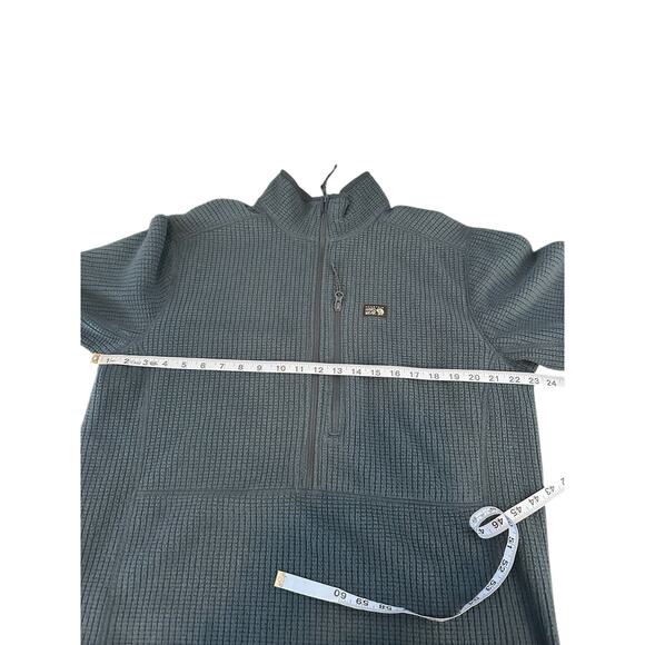 Mountain Hardwear Pullover Men's Blue Outdoor Utility Mock Neck Half Zip Large - Picture 8 of 10